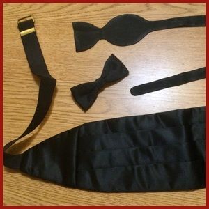 3pc Vtg Tuxedo Accessories